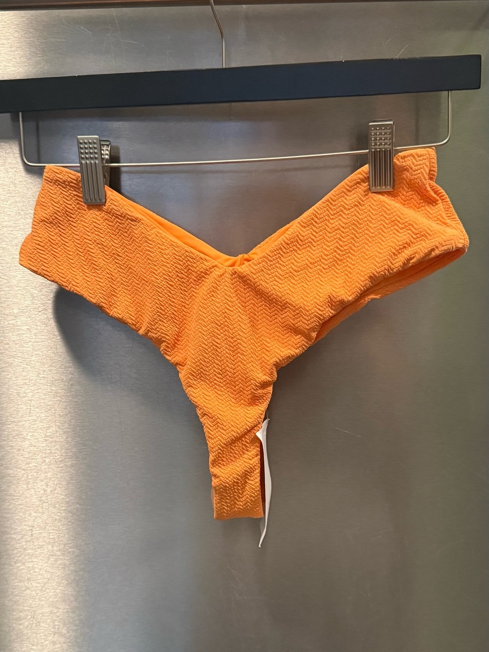 Dippin' Daisy's Bright Orange Textured Bikini Bottom